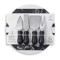Marble Cheese Set - Black/White