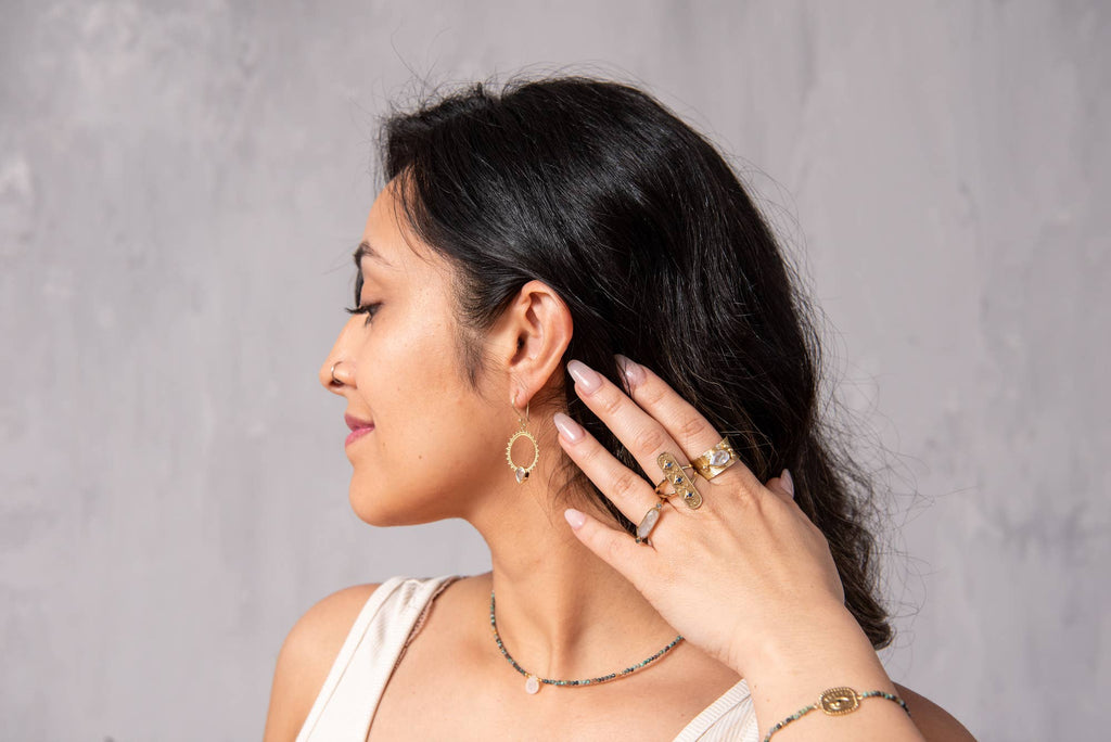 Baizaar - Moonstone Ripple Ring