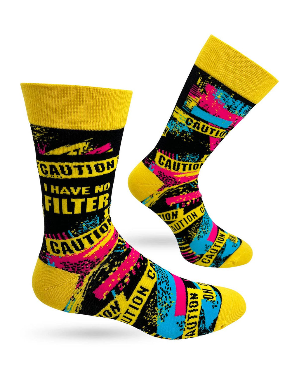 Caution I Have No Filter Men's Socks