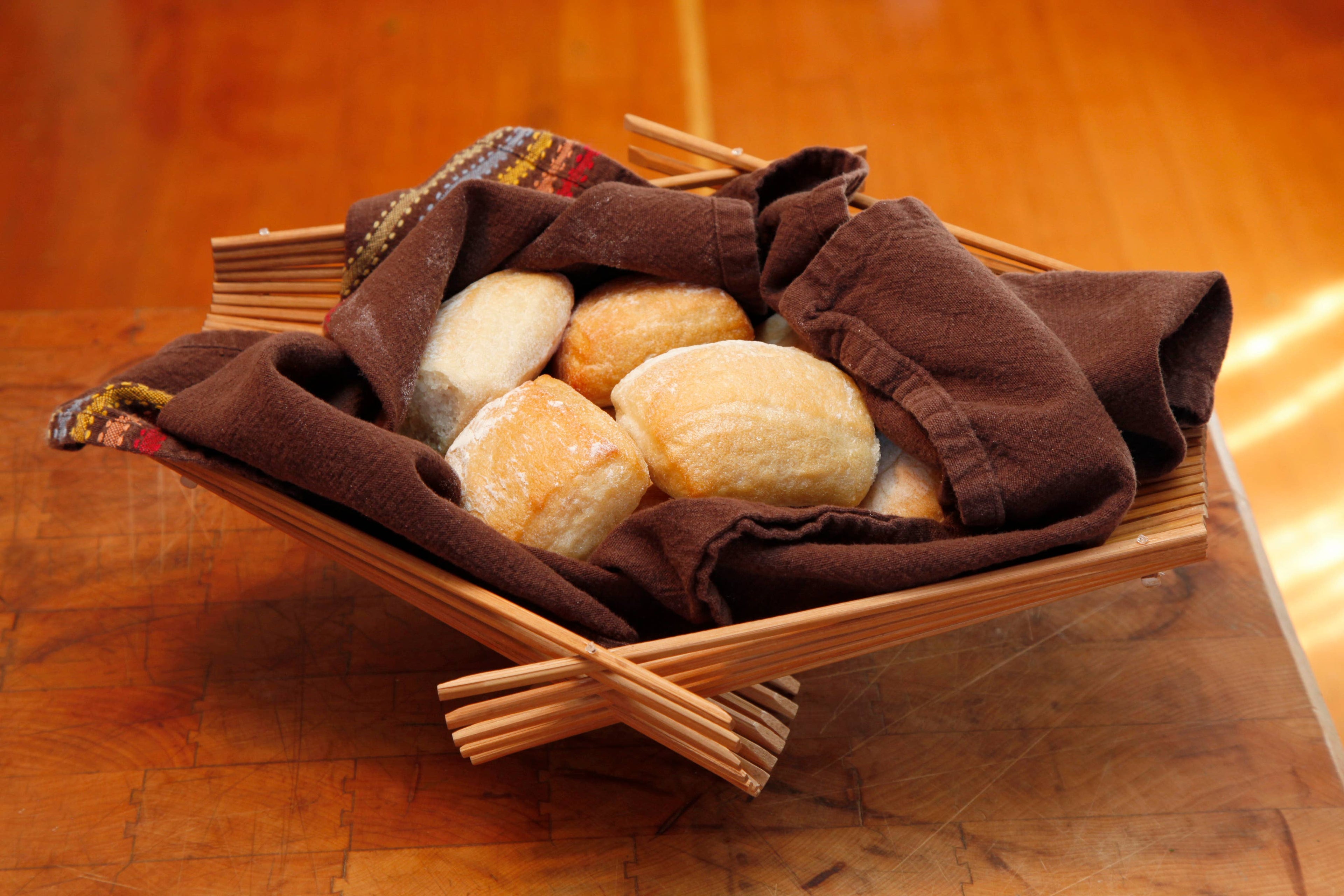 Chopstick Folding Basket: Dark Tea Stained