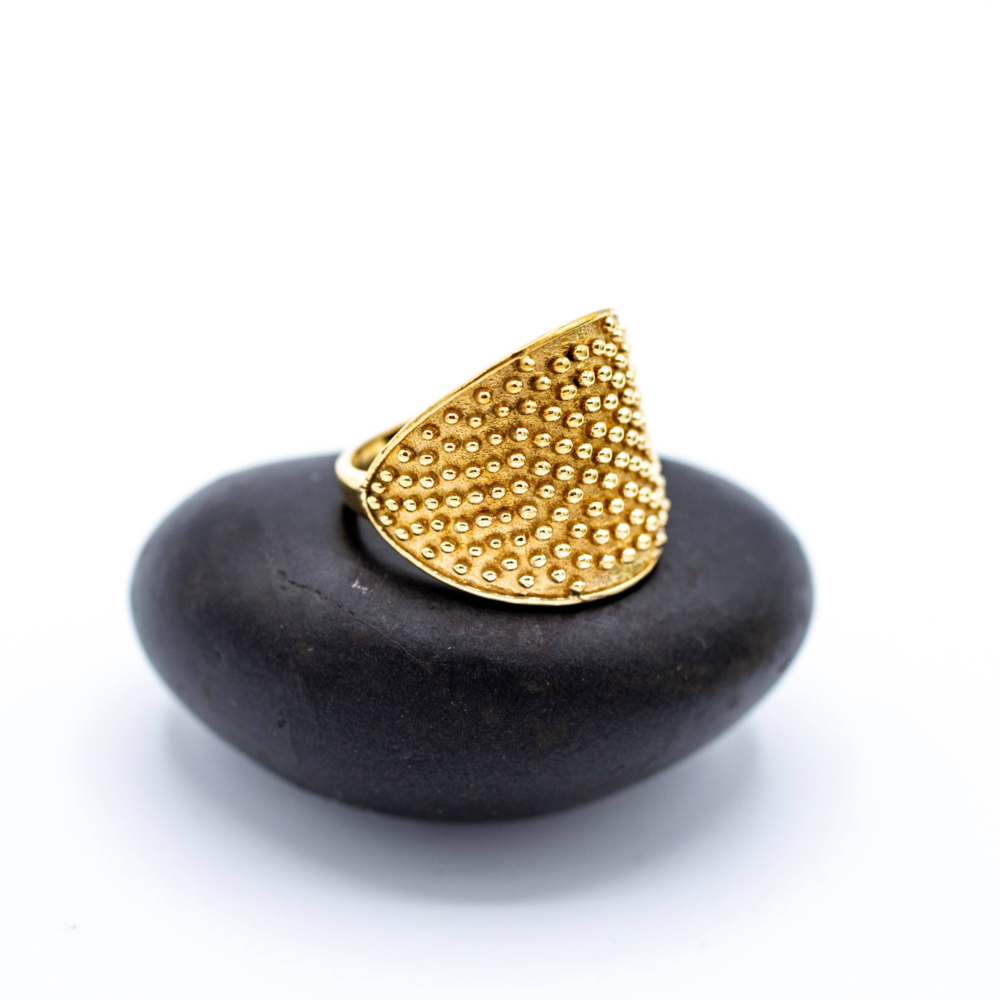 Baizaar - Brass Speckle Ring
