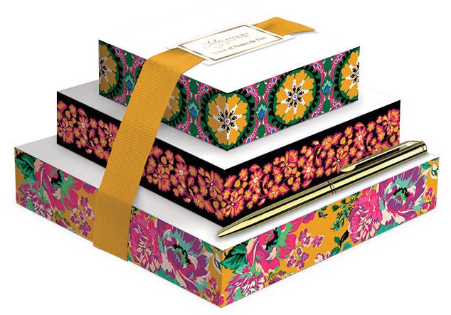 GLOBAL GARDEN Tower of Notes With Pen -Lady Jayne -