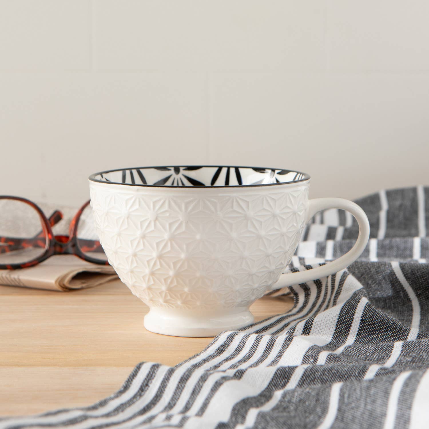 White Latte Mug 14 oz