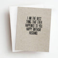 Best Thing Husband Birthday Card