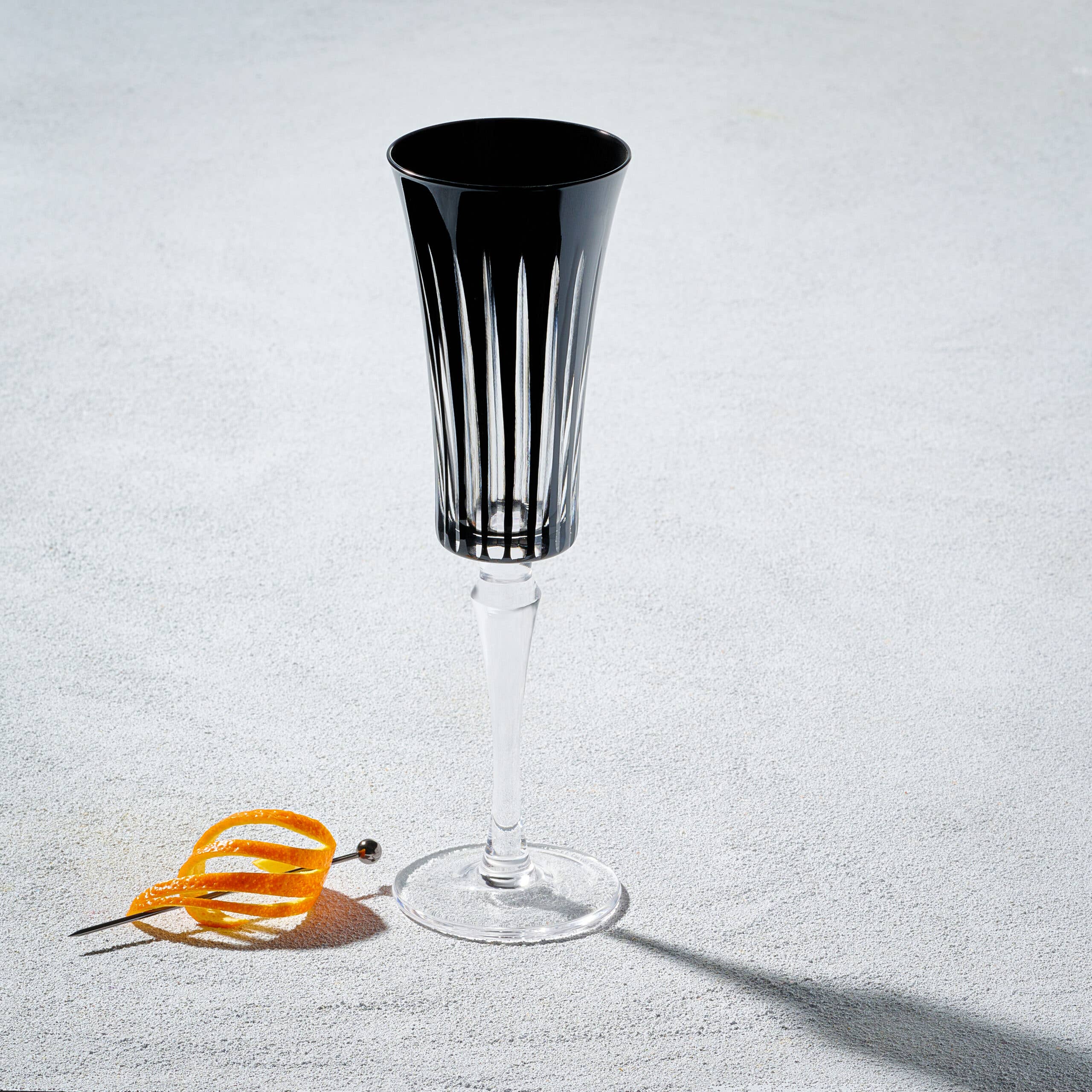 Vikko Timeless, 6oz Champagne Glass, Black - Kadra Kitchenware -
