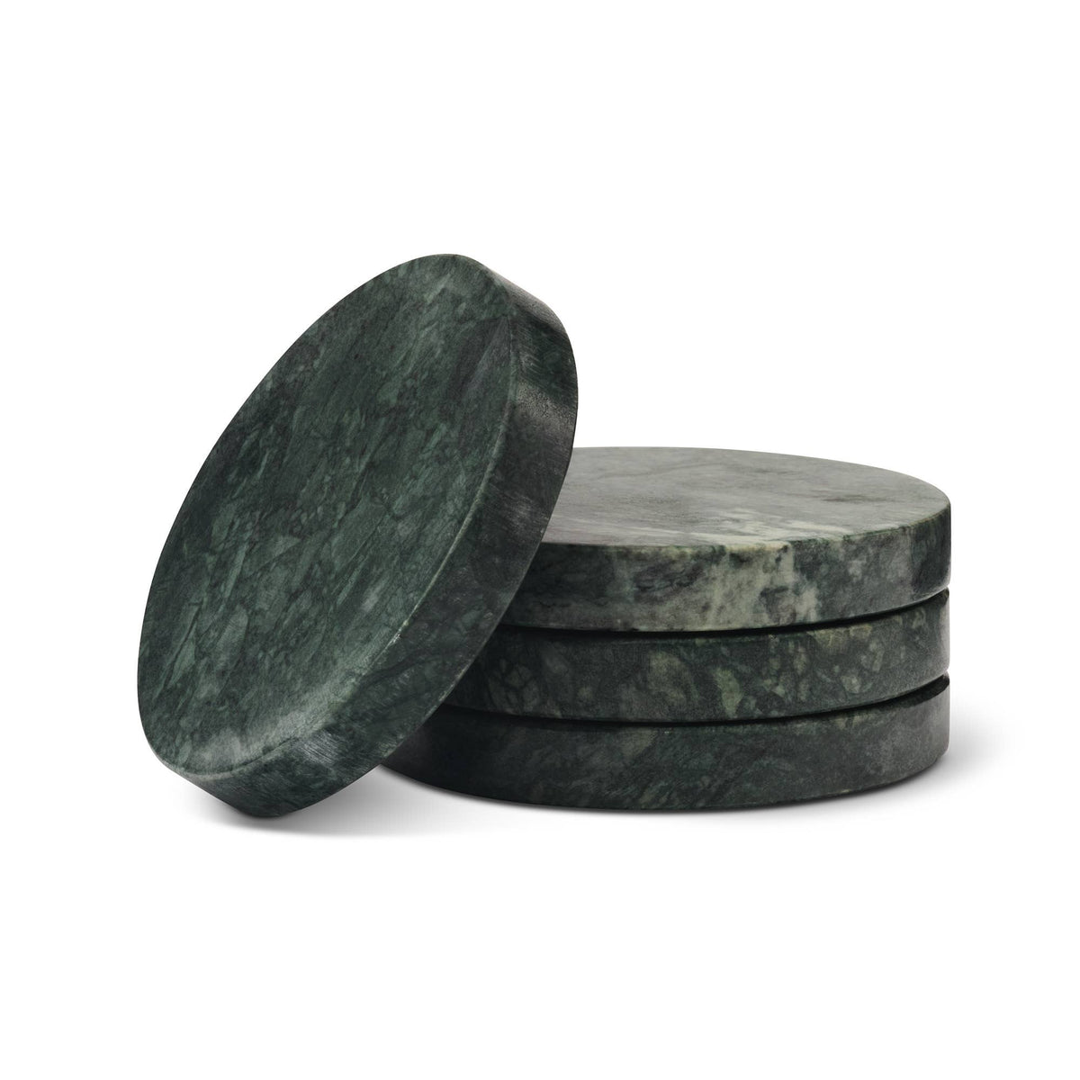 Round Marble Coaster - Green