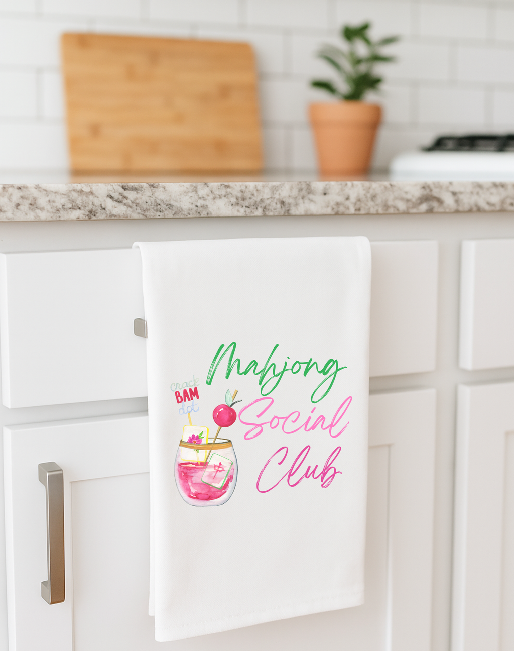 Mahjong Social Club towel