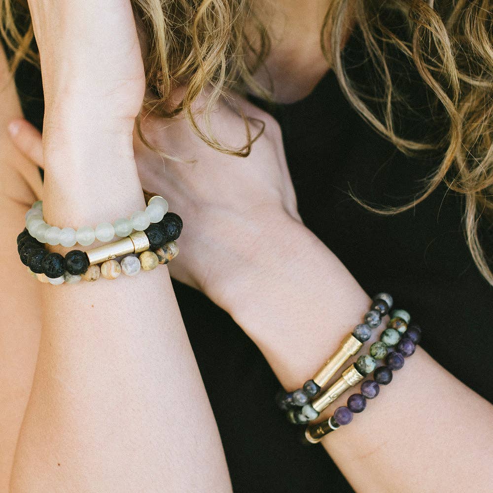 Matte Light Jade Intention Bracelet - Wishbeads