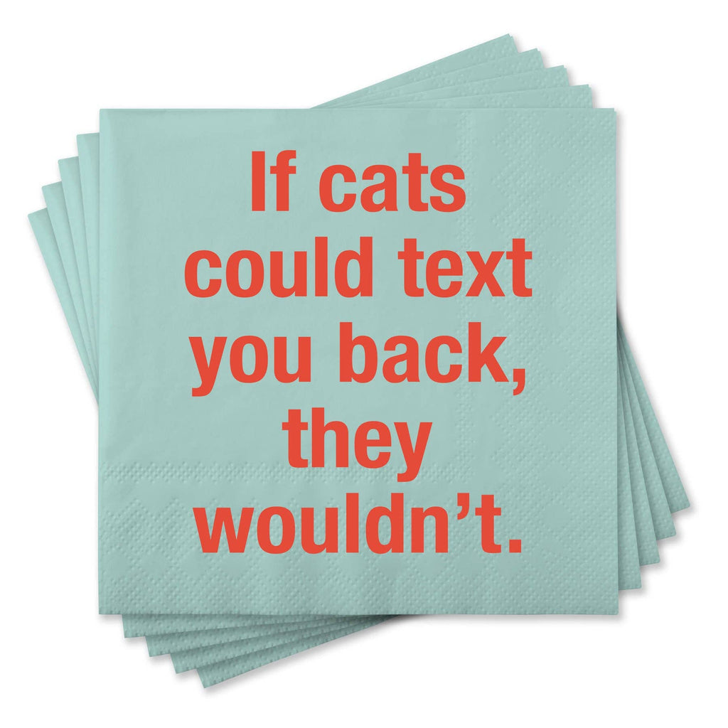 If Cats Could Text...Funny Napkins