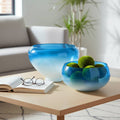 Decorative Bowls - Blue Glass Ombre, 10/14 in.
