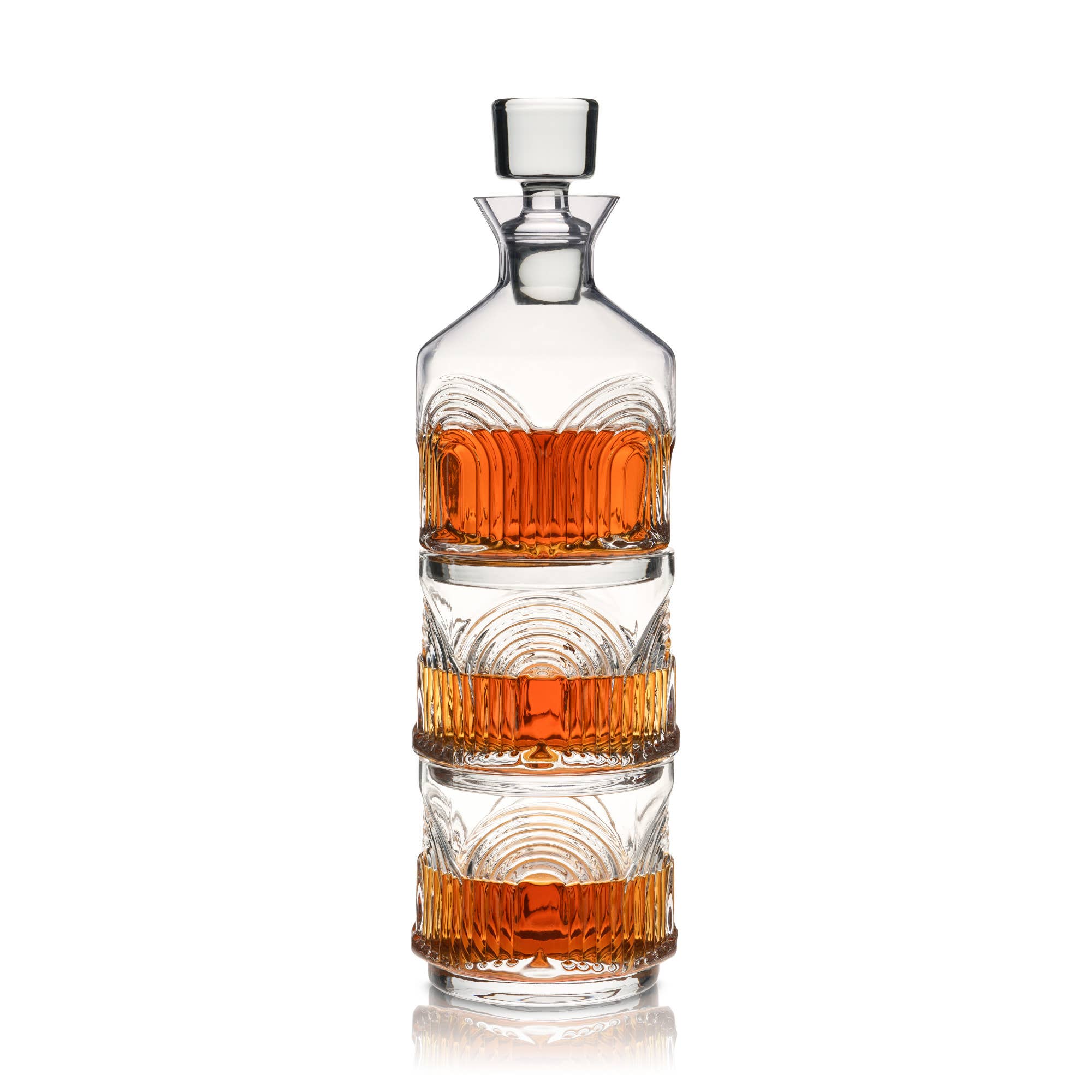 Stacking Decanter and Glasses Set Deco Beau