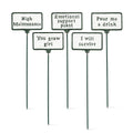 Plant Signs-Antique White-5 Assorted