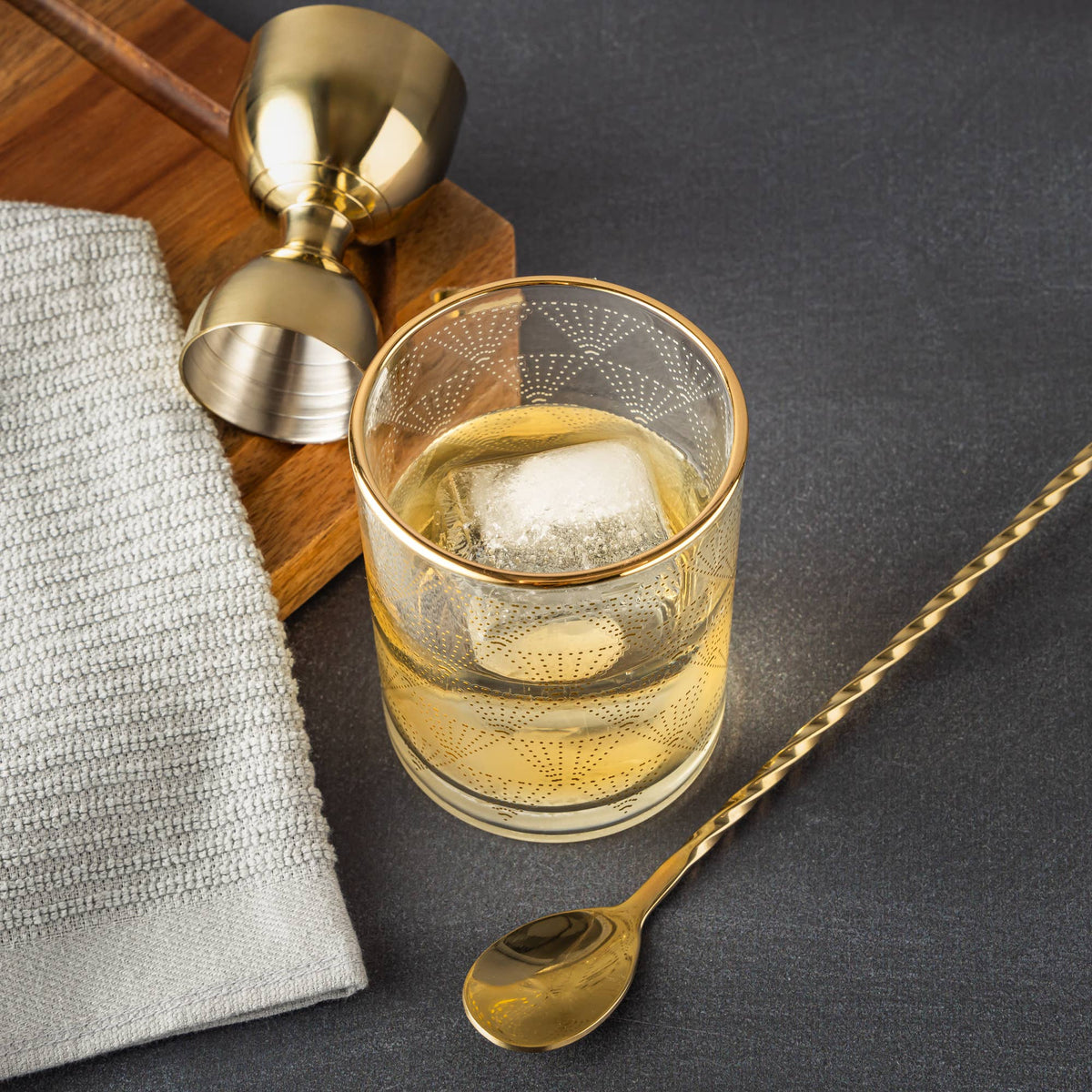 Gold Dot Glass Tumblers