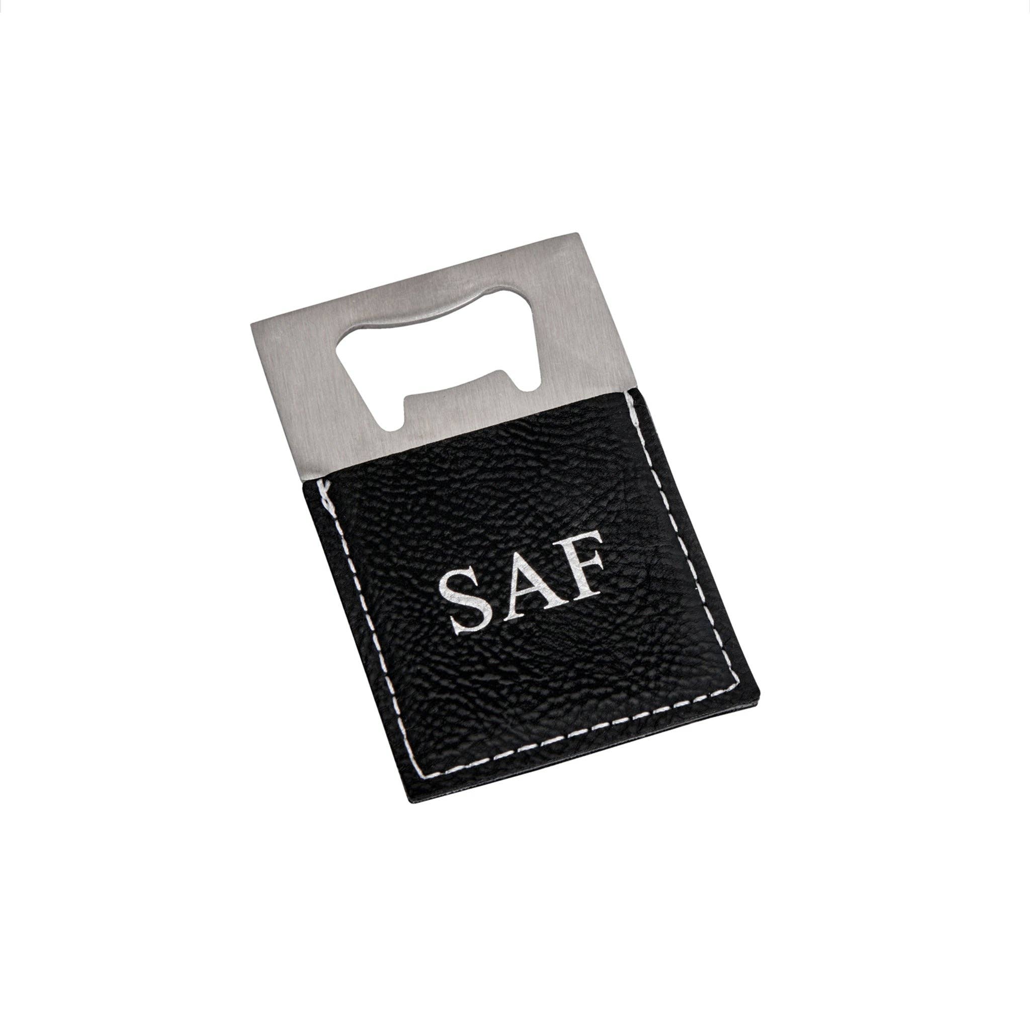 Blk Bottle Opener - 3.5" x 2"