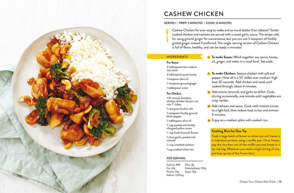 Ultimate Cooking for One Cookbook by Joanie Zisk