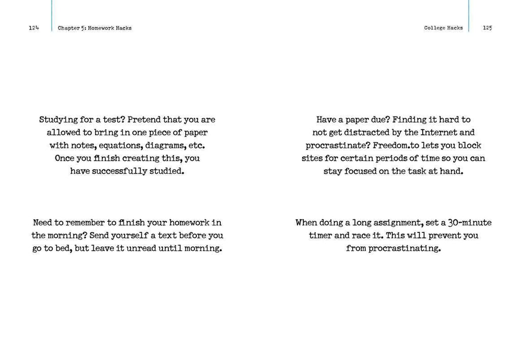 "College Hacks: Updated and Expanded by Keith Bradford" - Simon & Schuster -