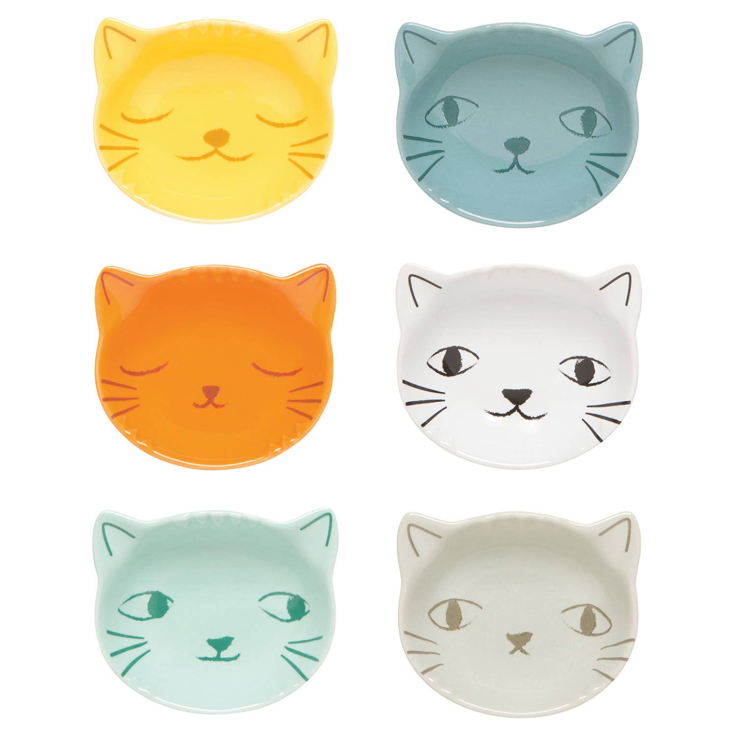 Purrfect Cat Shaped Pinch Bowls