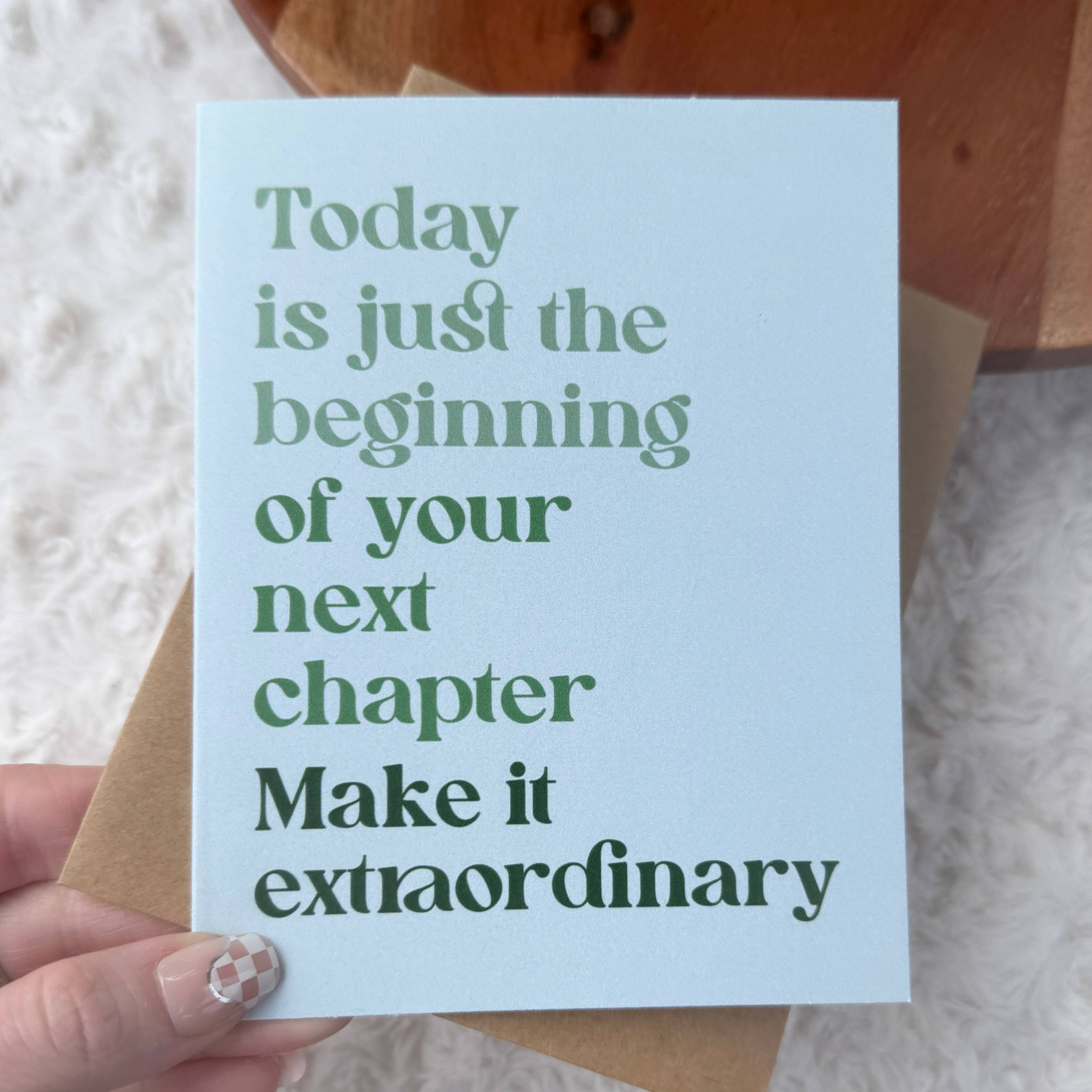 Today is just the beginning Graduation Card