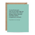 Sinus Cleanse Wedding Card