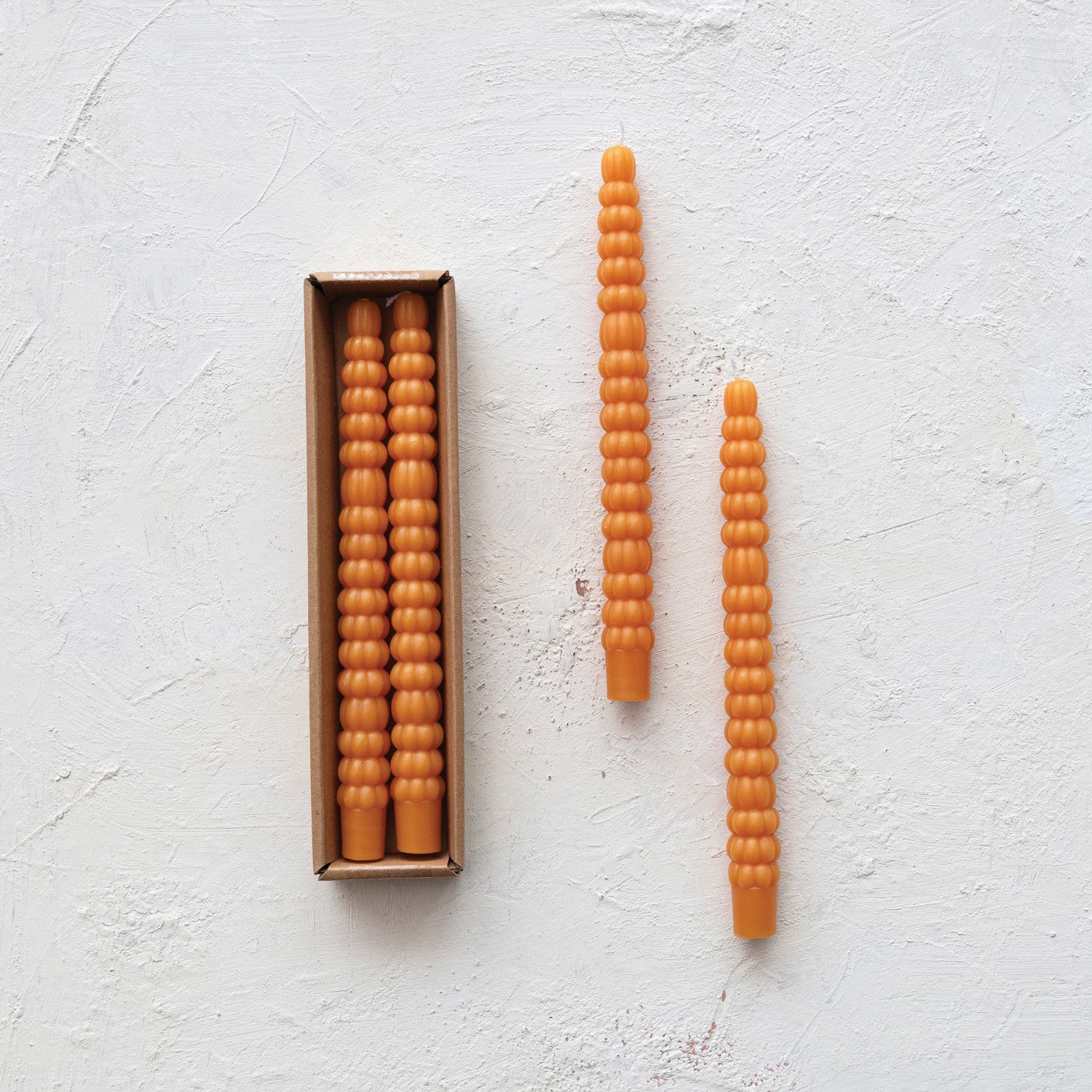 Pumpkin Taper Candles
