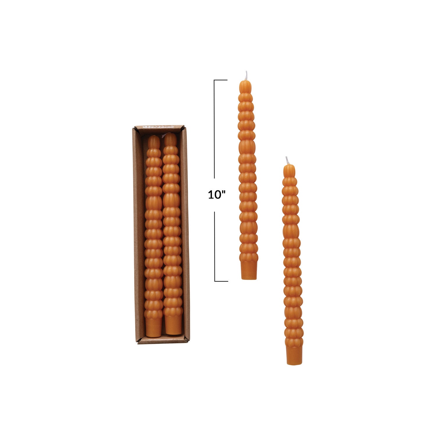 Pumpkin Taper Candles