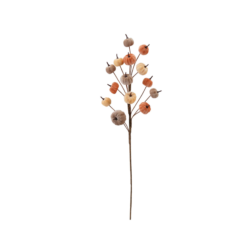 Velvet Pumpkin Decorations