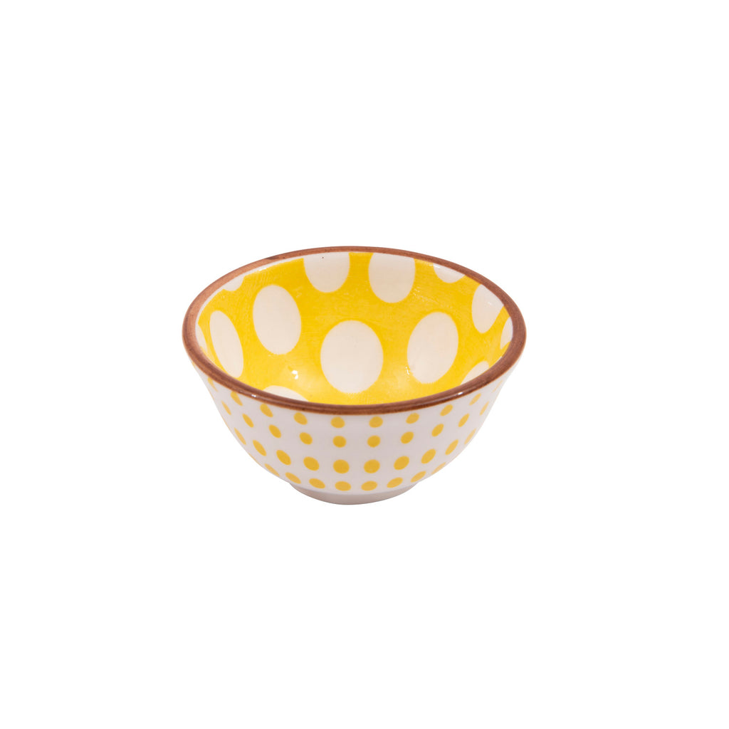 Hand-Stamped Stoneware Pinch Pot, 4 Assorted Styles