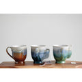 Stoneware Mug with Tea Bag Holder