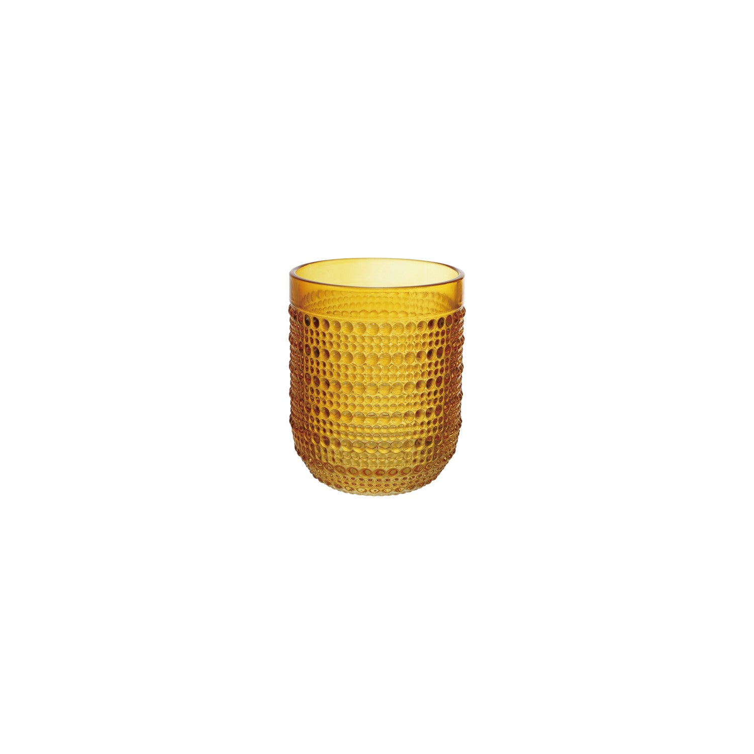 6 oz. Drinking Glass with Raised Dots, Yellow