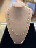 Amazonite and Pearl Necklace
