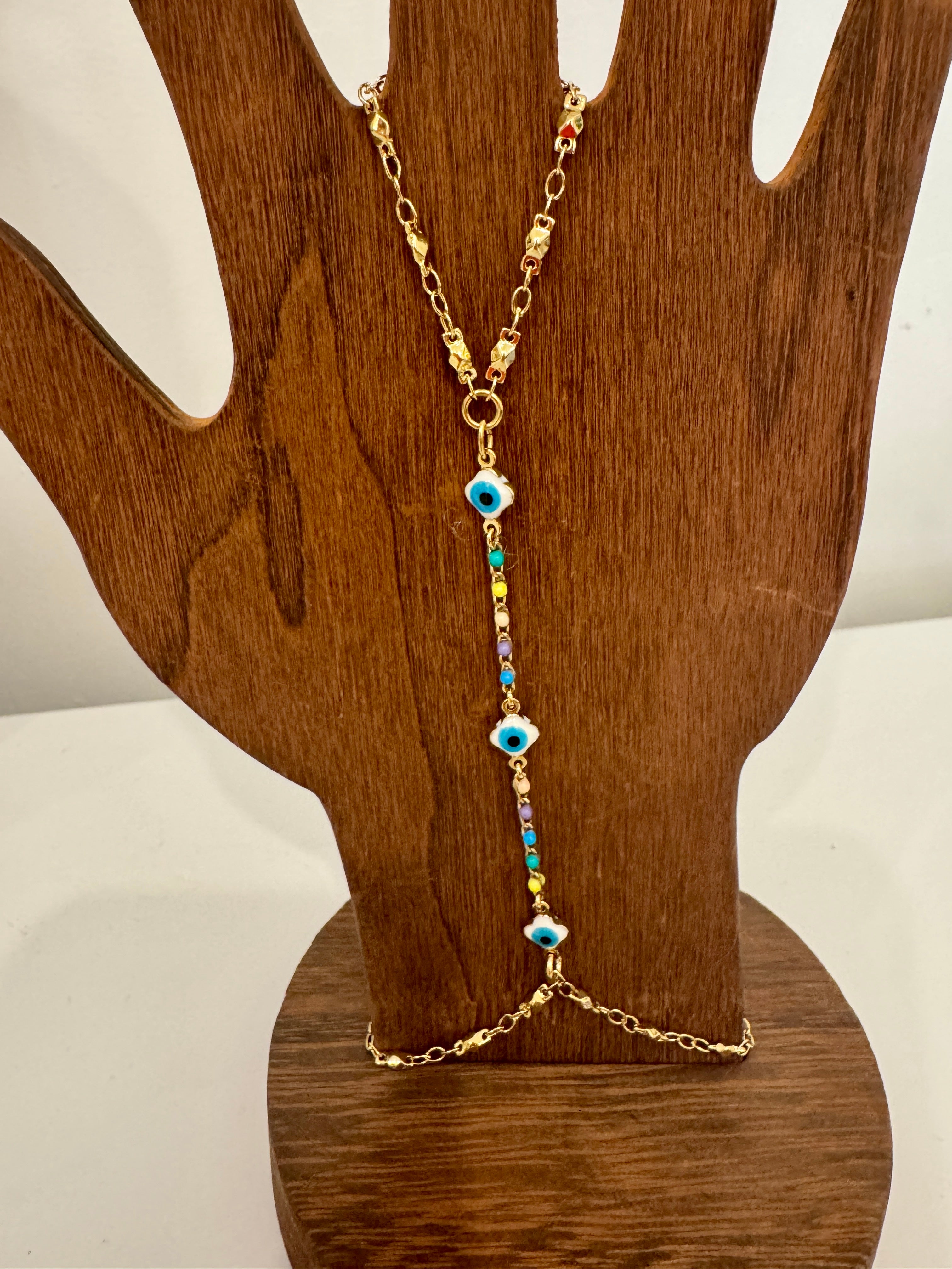 Evil Eye Hand Chain Bracelet