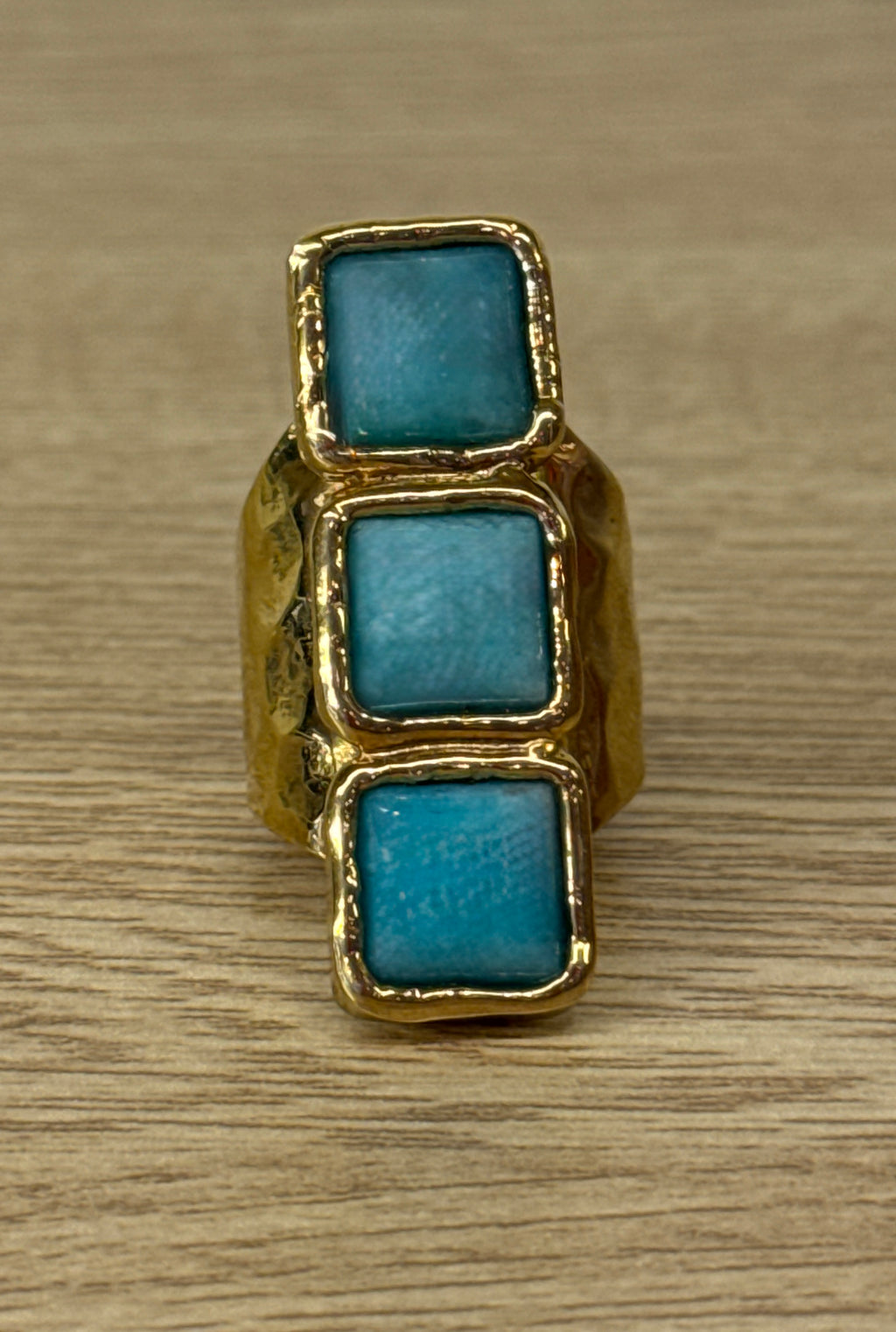 Triple Turquoise Ring
