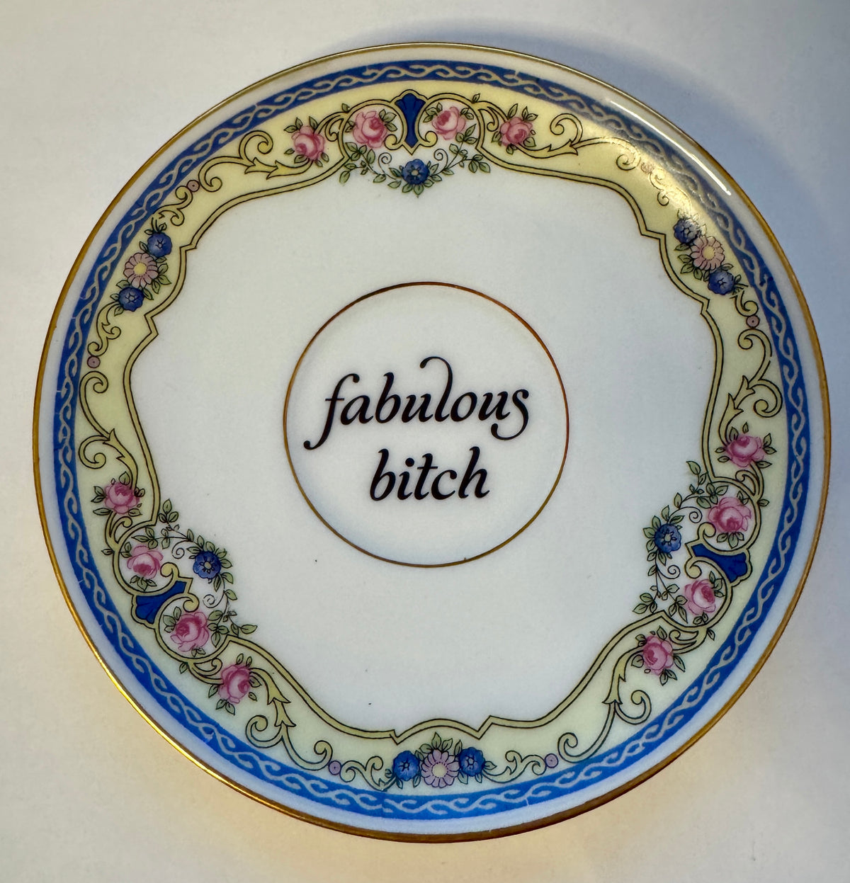Fabulous Bitch Decorative Plate (blue)
