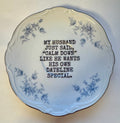 Husband Dateline Decorative Plate