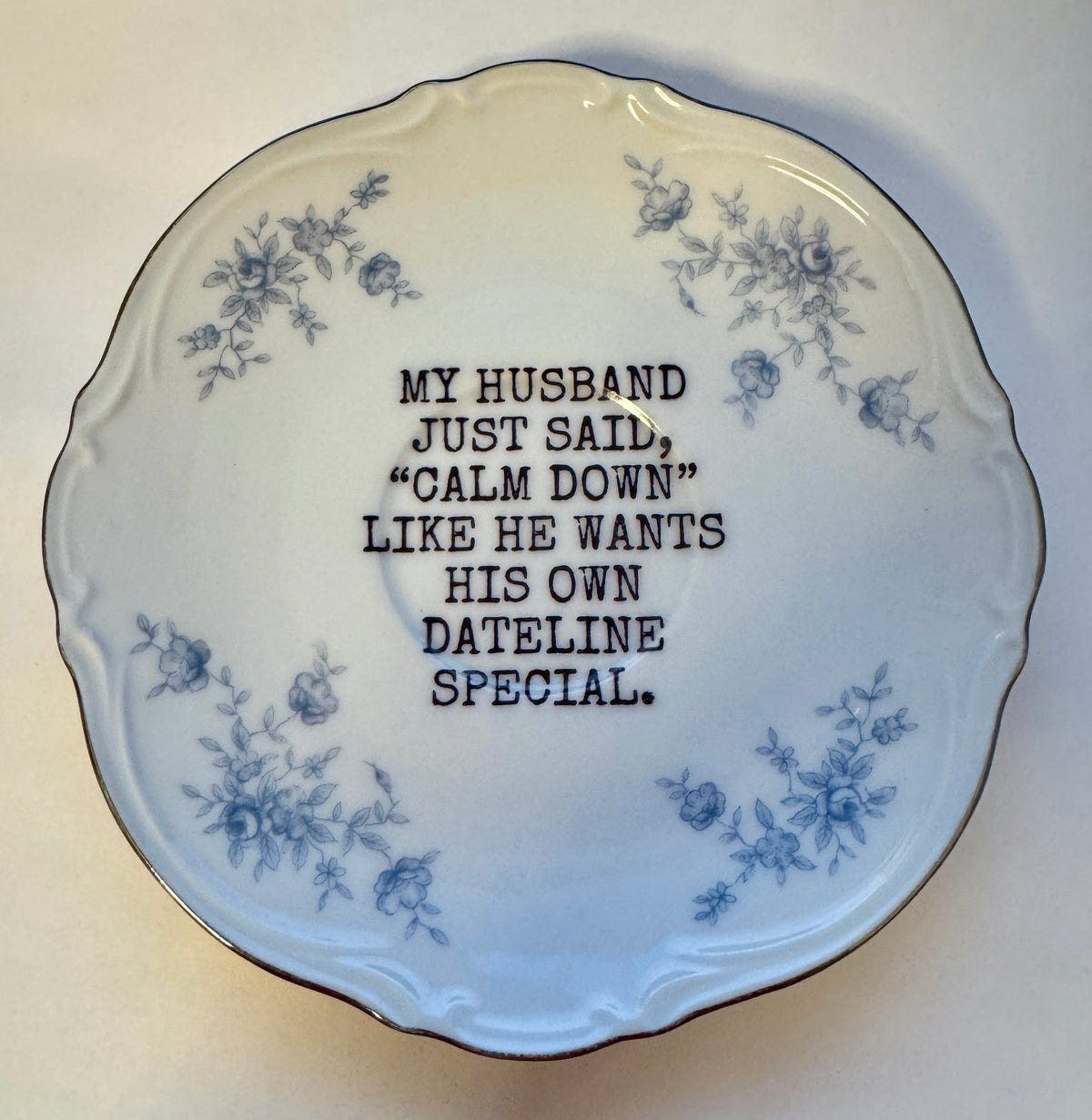 Husband Dateline Decorative Plate
