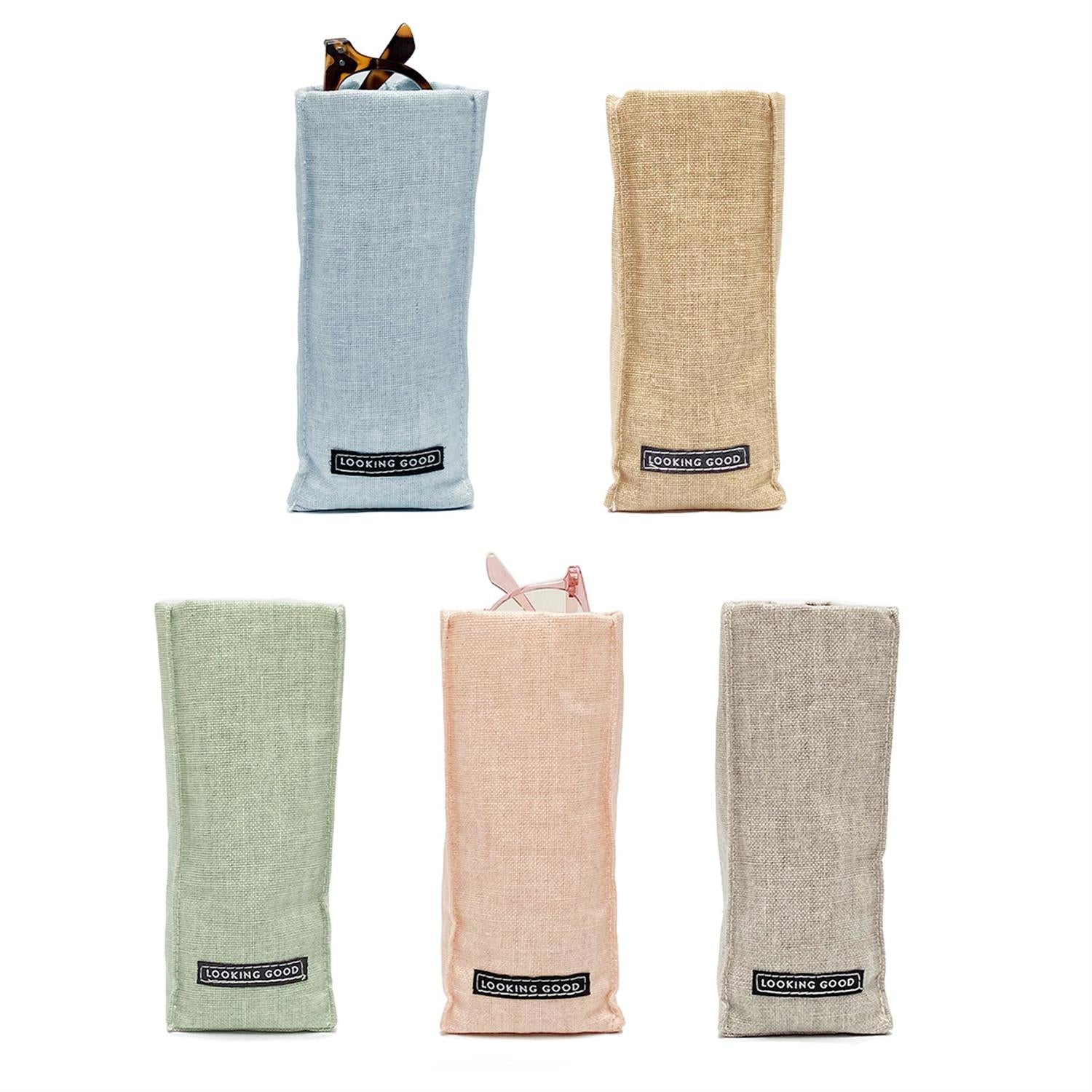 "Looking Good" Standing Triangular Weighted Eyeglass / Accessory Holder in Gift Box Asst 5 Colors