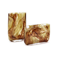 Organic Swirl Hand Blown Glass Vase