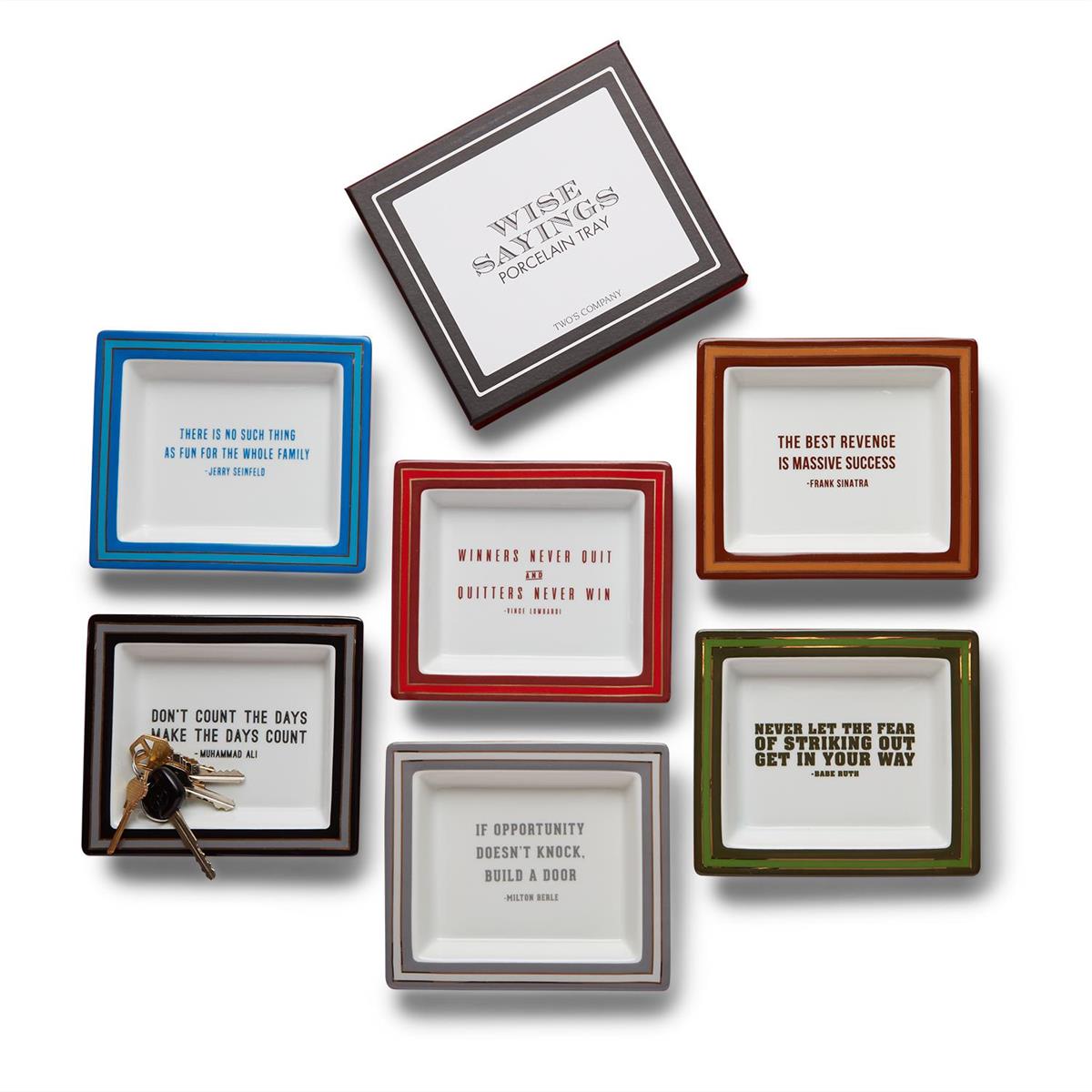 Wise Sayings Gentleman's Desk Tray Each in Gift Box