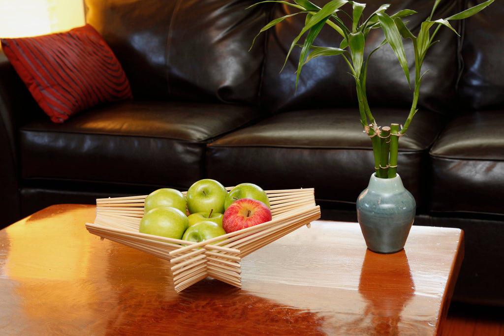 Chopstick Folding Basket: Dark Tea Stained