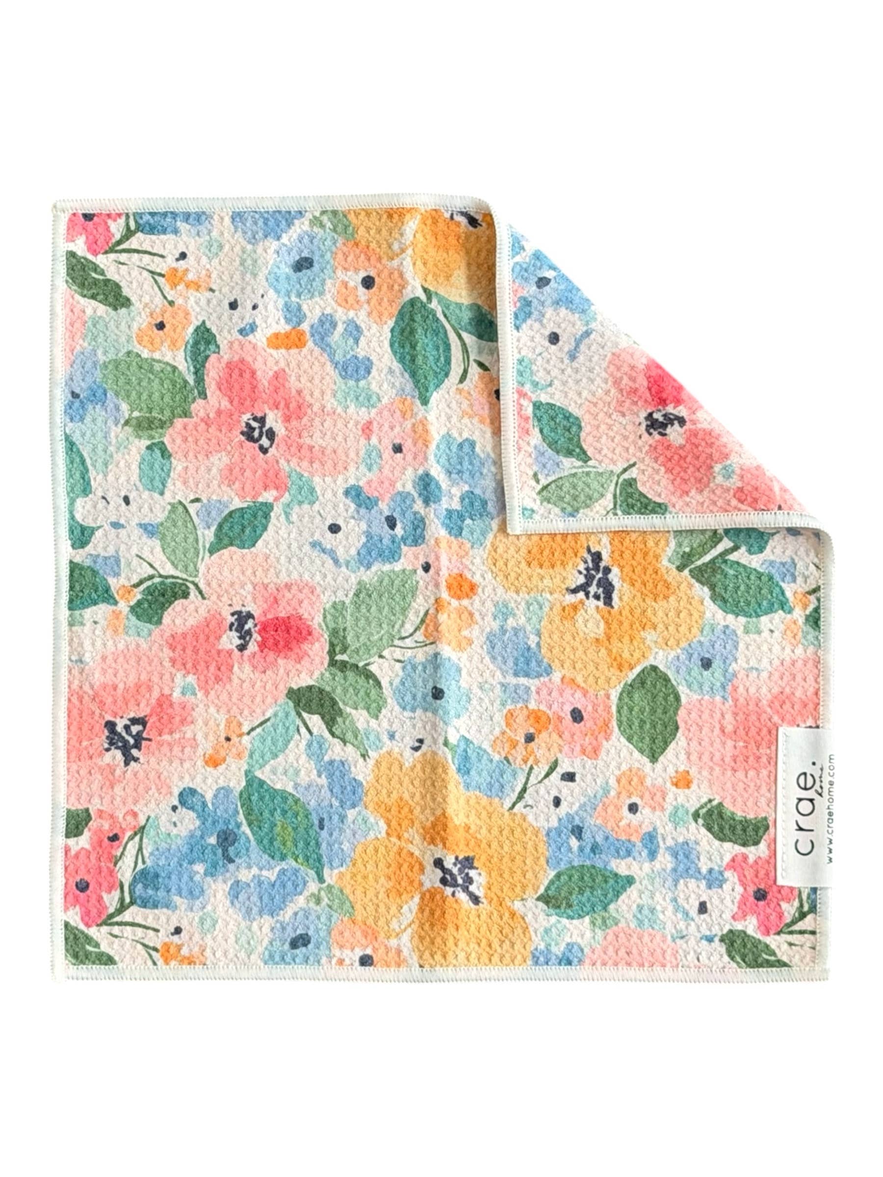 Fresh Cut Florals: Double-Sided Washcloth - Crae.Home -