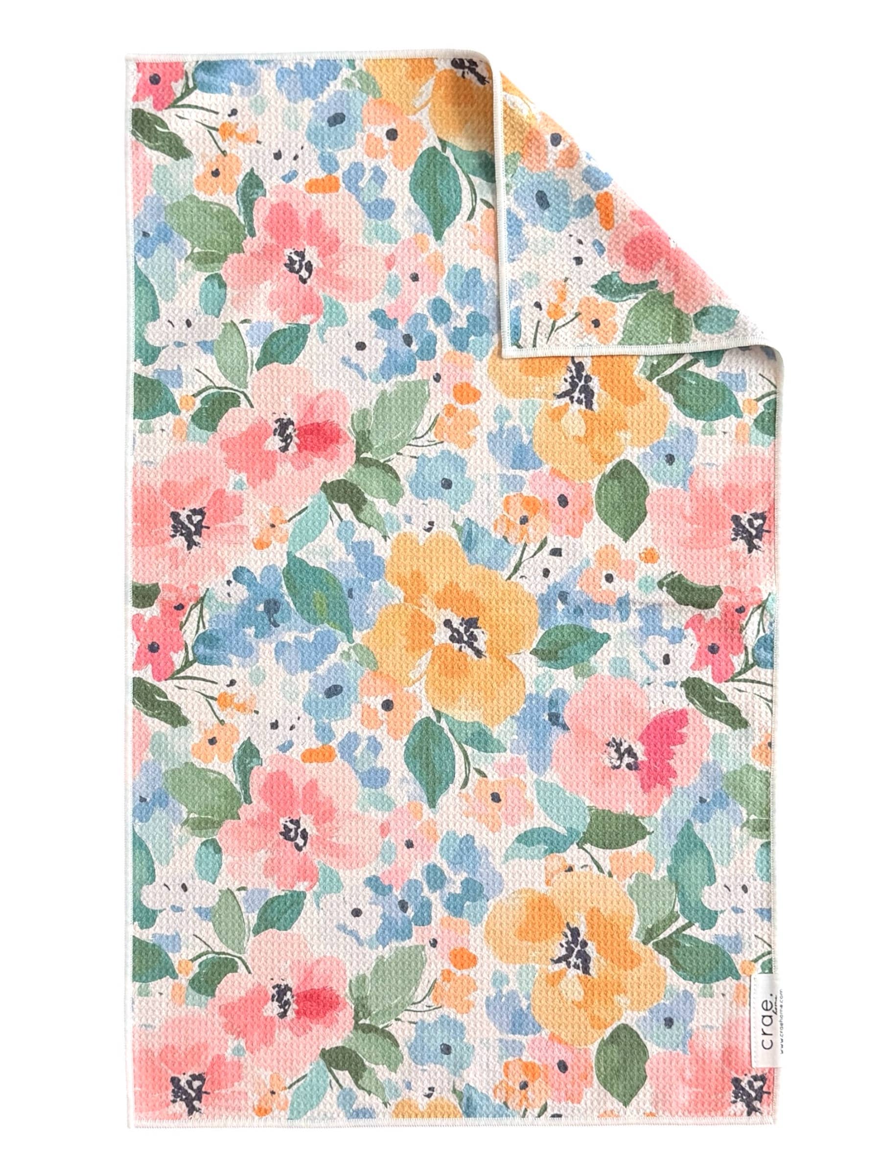 Fresh Cut Florals: Double-Sided Hand Towel - Crae.Home -