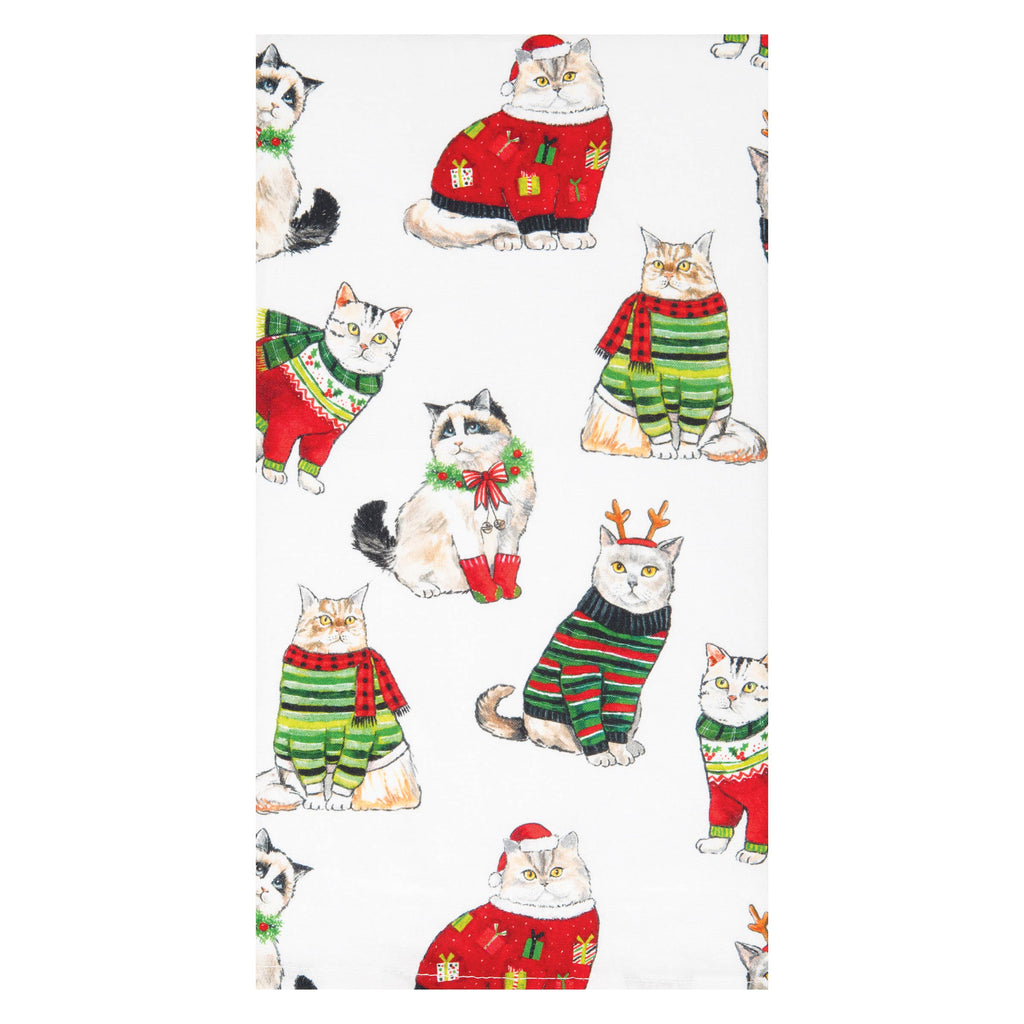 Christmas Cats Kitchen Towel