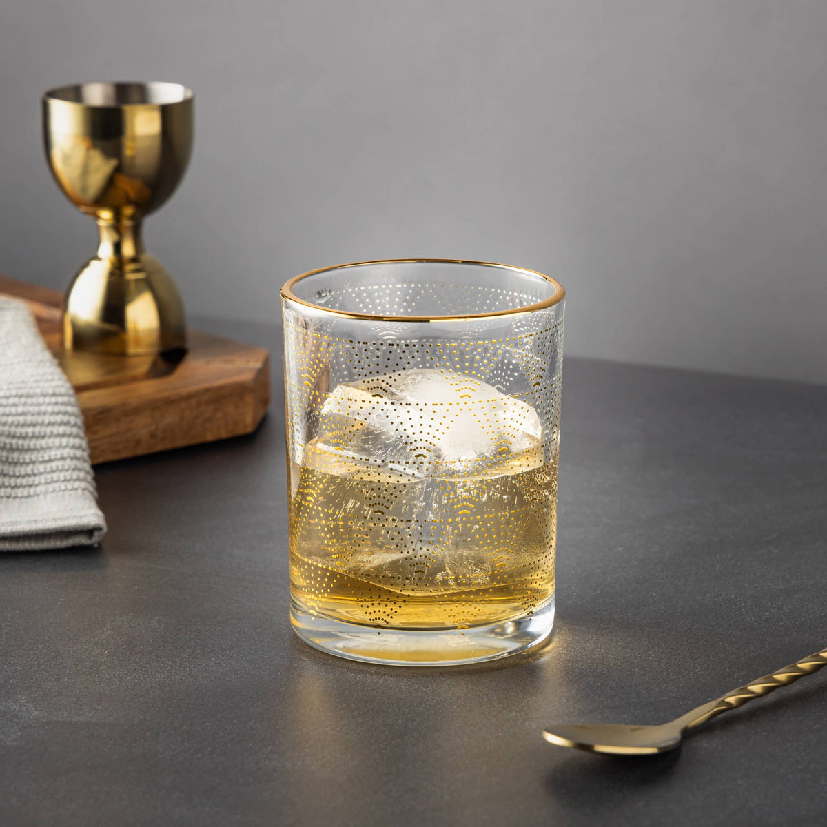 Gold Dot Glass Tumblers