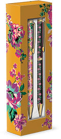 Yellow Floral Pens- Lady Jayne