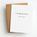 A Beautiful Life Sympathy Greeting Card