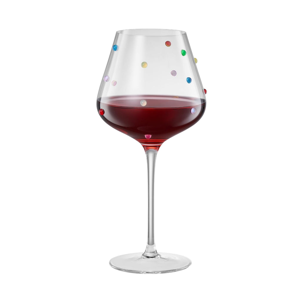 Confetti Stemmed Wine Glass
