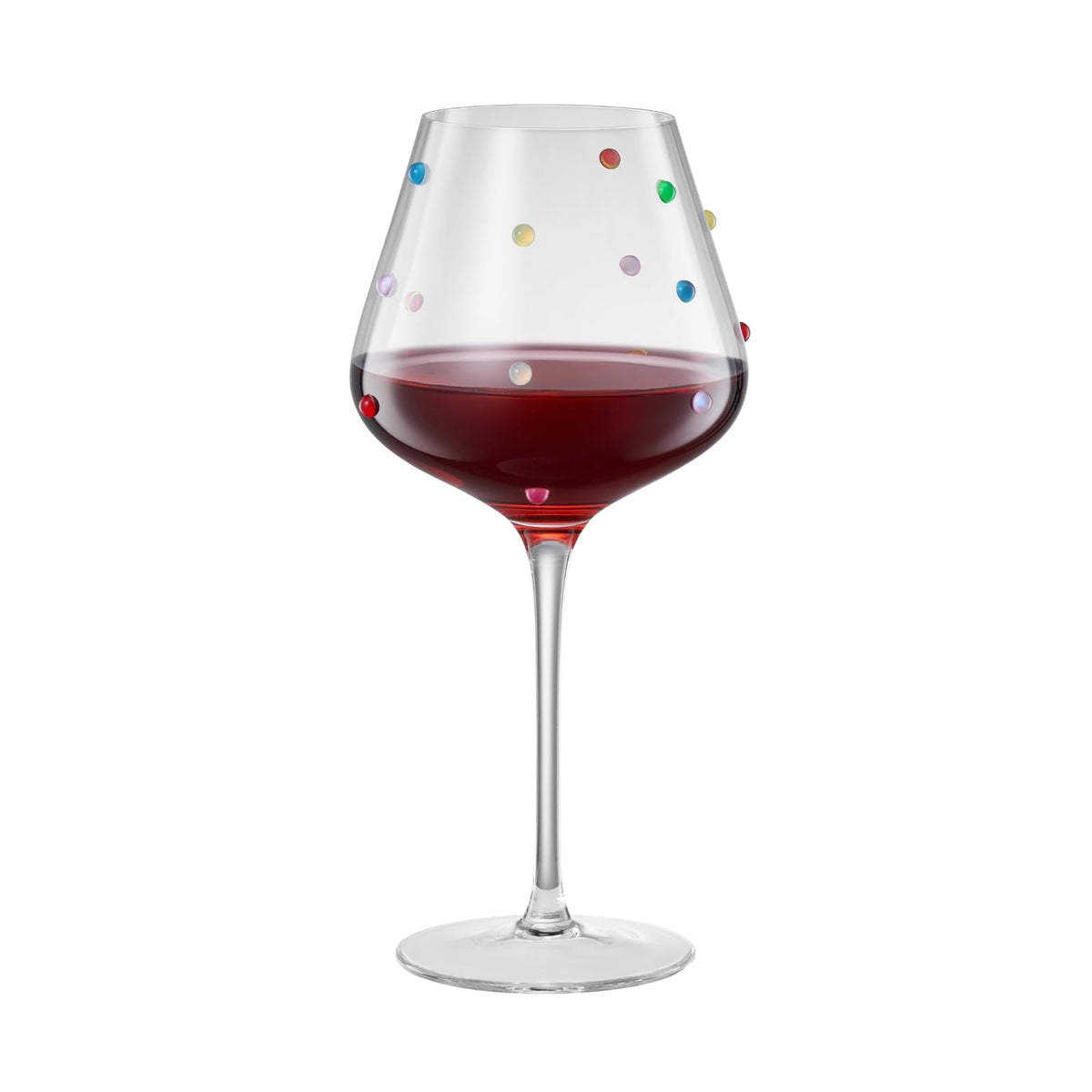 Confetti Stemmed Wine Glass