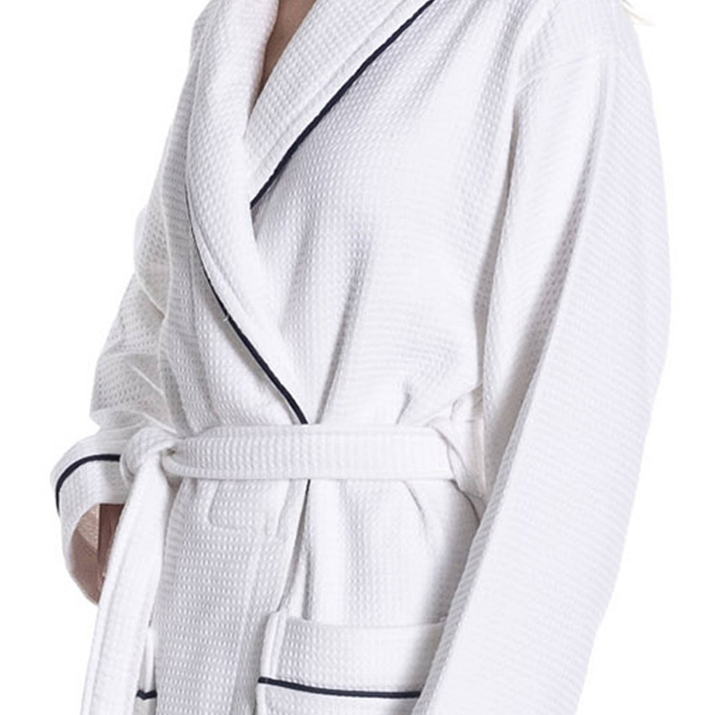 Waffle Terry Turkish Cotton Unisex Bathrobe
