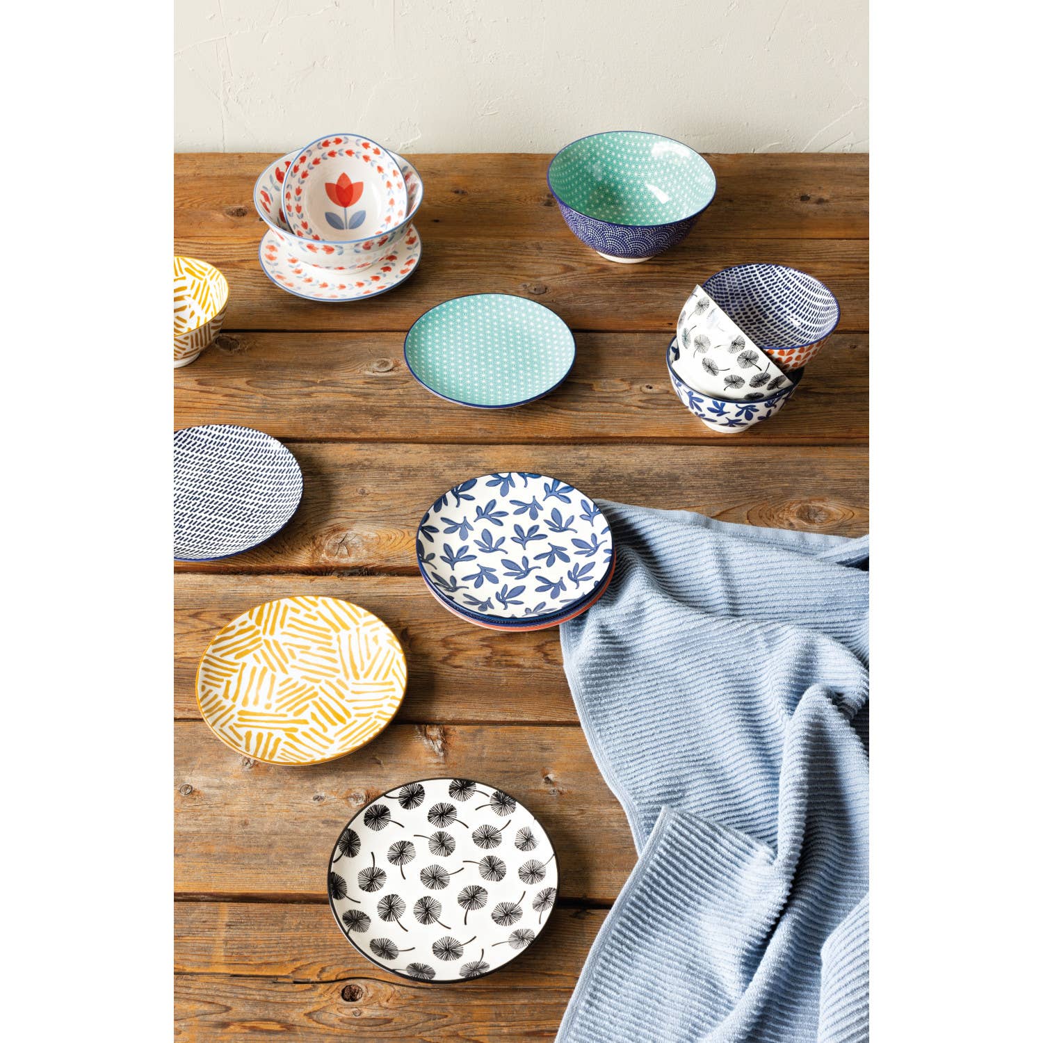 4" Yellow Lines Bowl