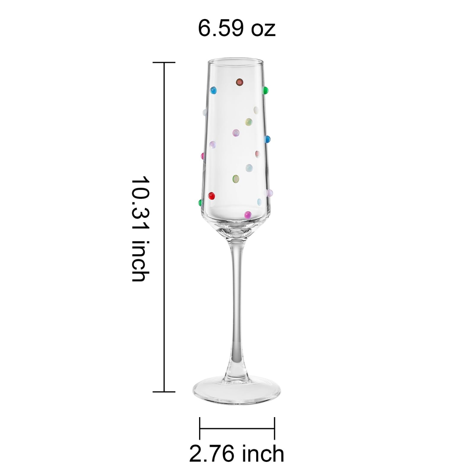 Confetti Champagne Flute